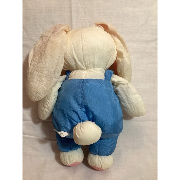 Gibson Bunky Bunny 1992 Easter Plush Parachute Puffalump Style Plush Toy Rabbit - Picture 4 of 8